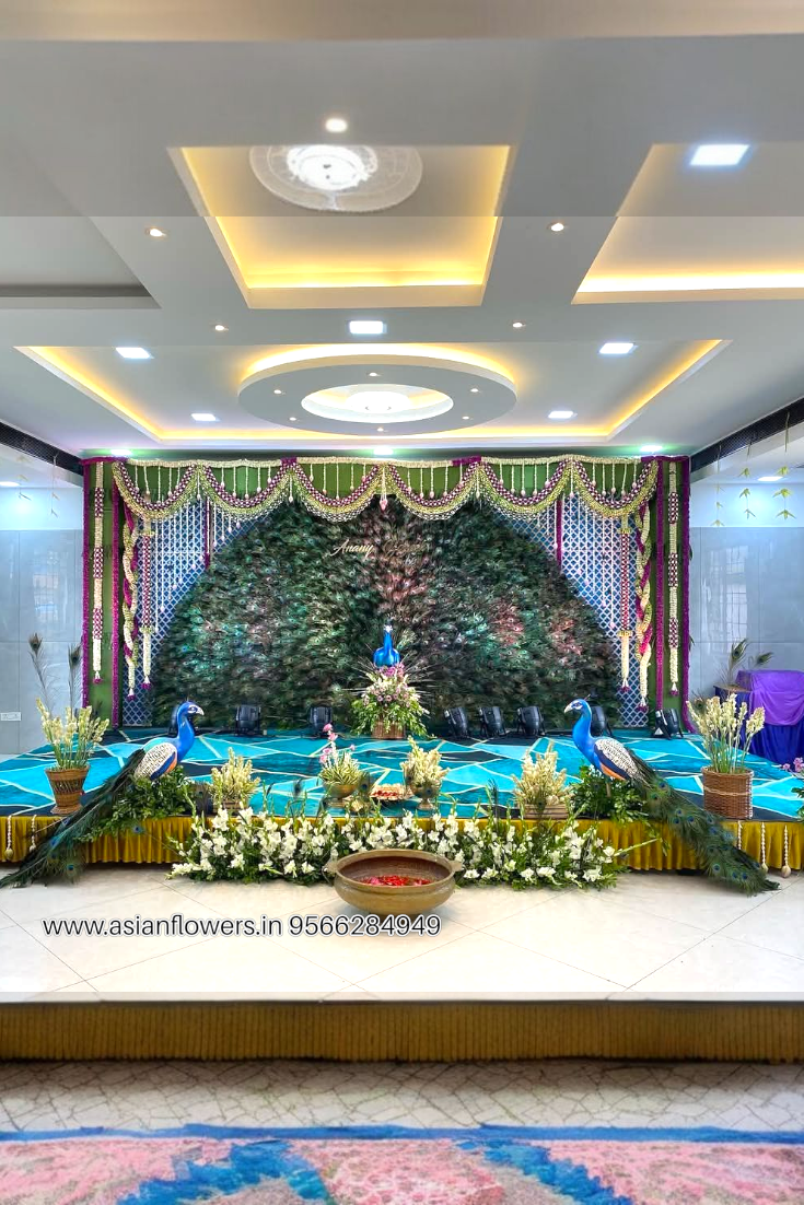 Peacock feather wedding decoration (74)