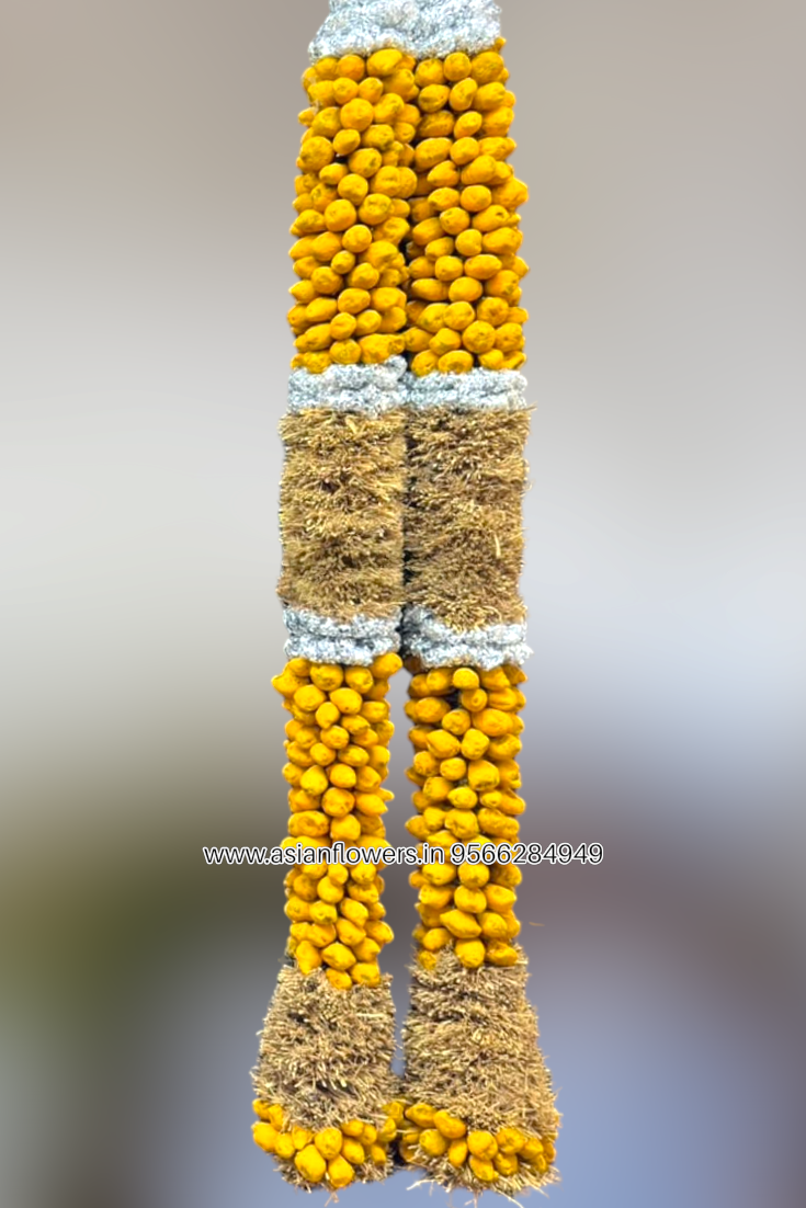 Turmeric and vetiver , Garland (129)