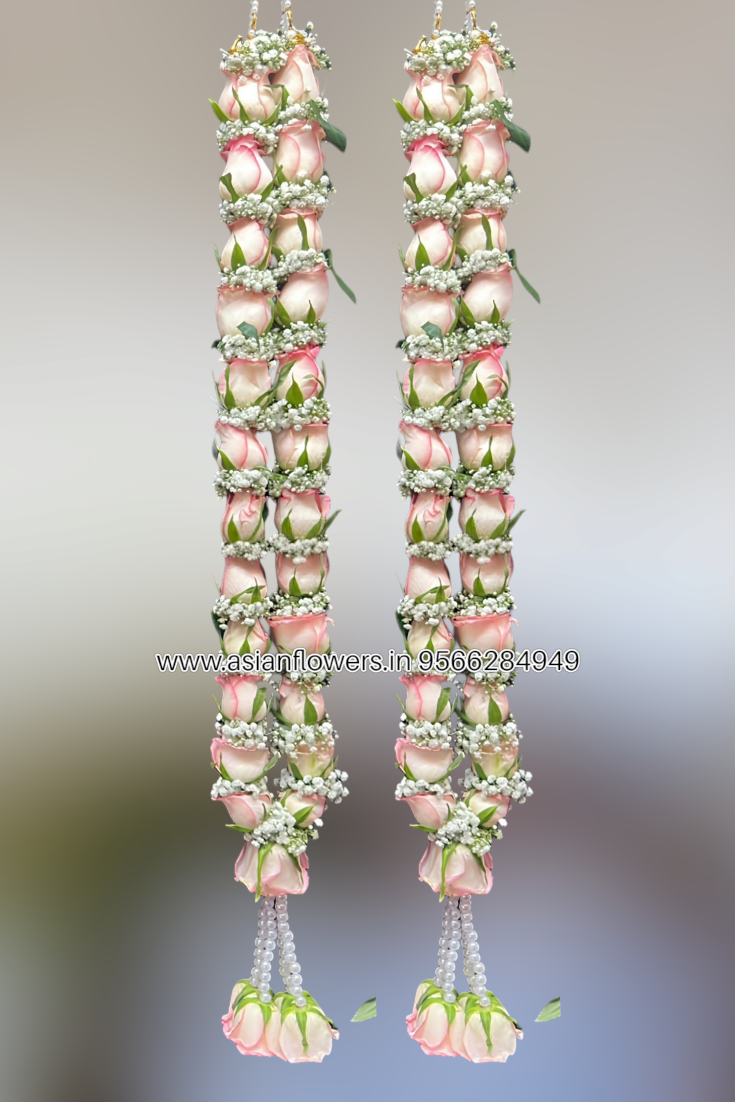 Double colour Rose with gypsy Garland (143)