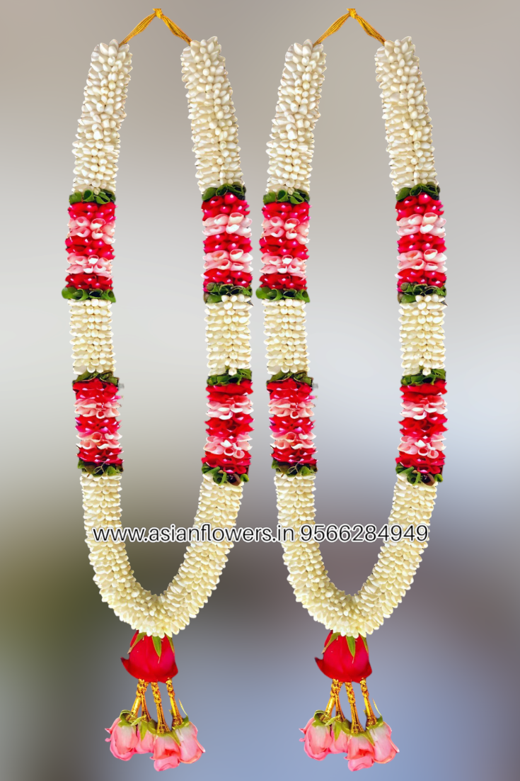 Jasmine,red and pink petal, Garland (154)