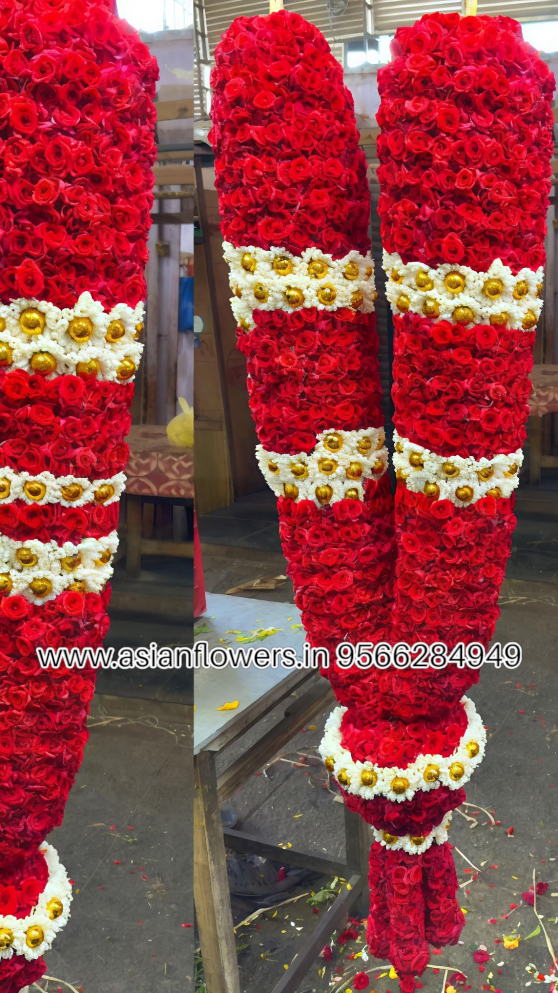 V.I.P  Red rose big Garland (279)
