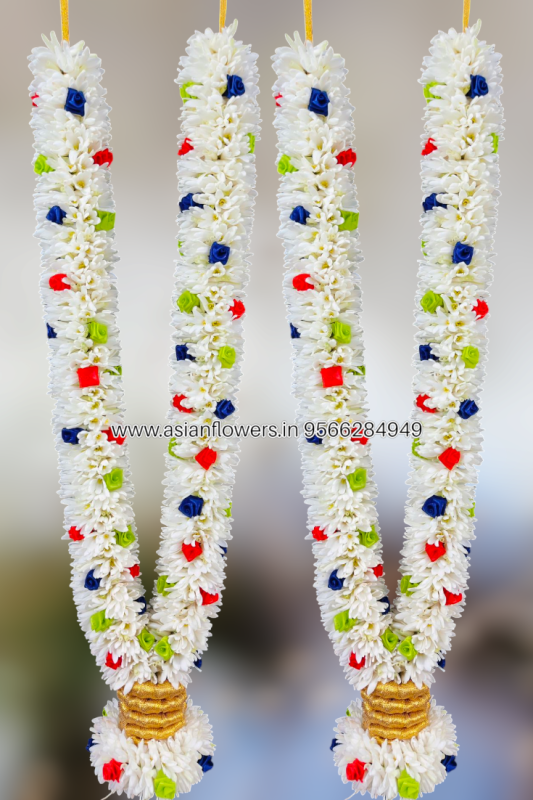 Tuberose, colour dart garland (40)