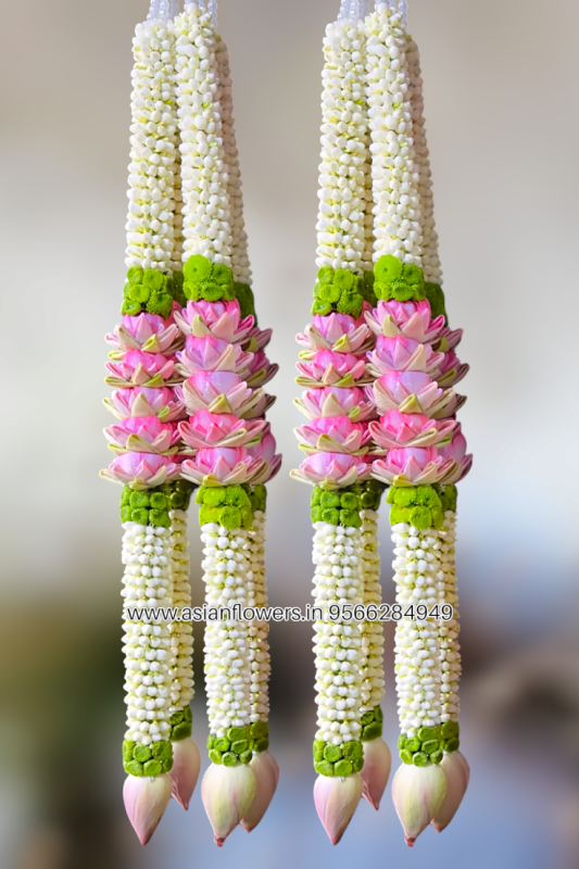 Pinwheel flowers,with lotus Garland (45)