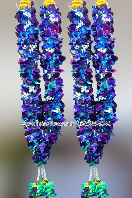 Orchid baby breath garland(57)