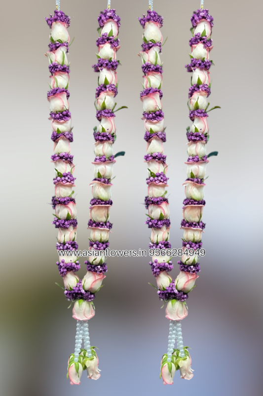 Double colour Rose with gypsy garland (79)