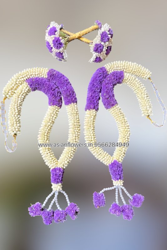 Jasmine with blue Daisy Garland (90)