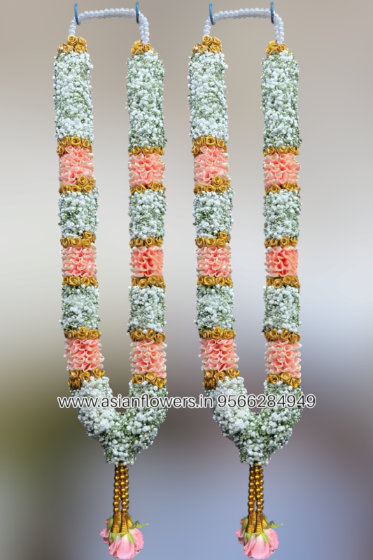 Gypsy with Pink petal Garland  (91)
