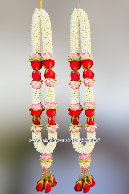 Pinwheel with louts and rose Garland (98)