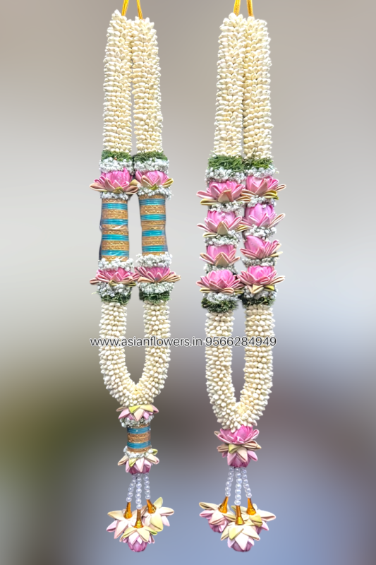 Jasmine with lotus Garland (99)