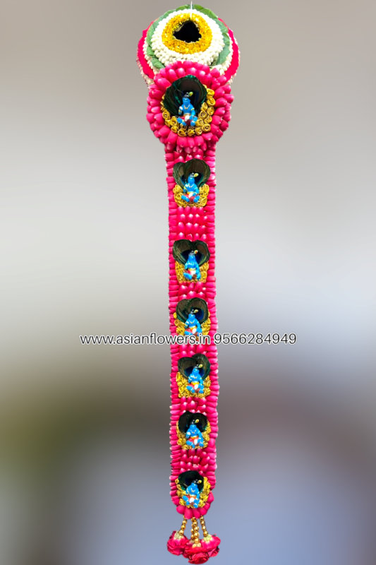 Krishna,red petals Braids (140)