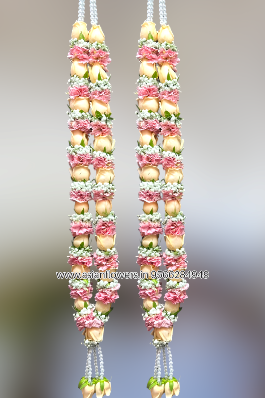 Peach and carnation gypsy Garland (141)