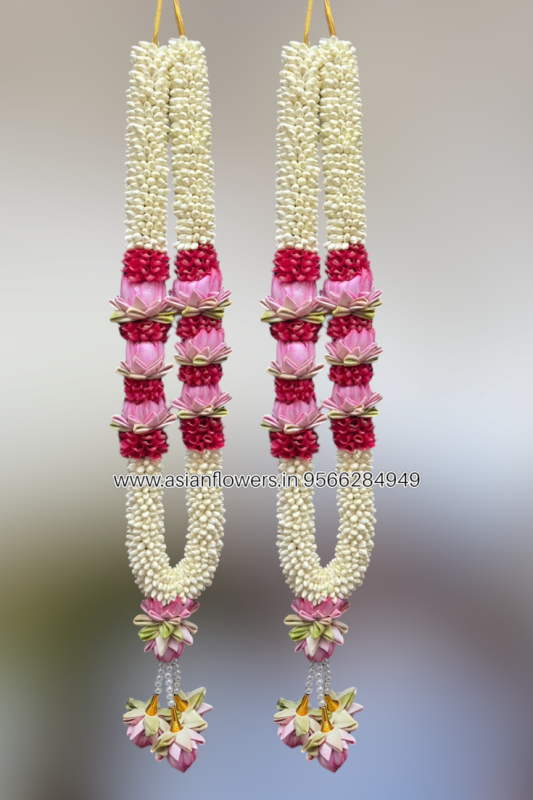 Jasmine with lotus Garland (149)