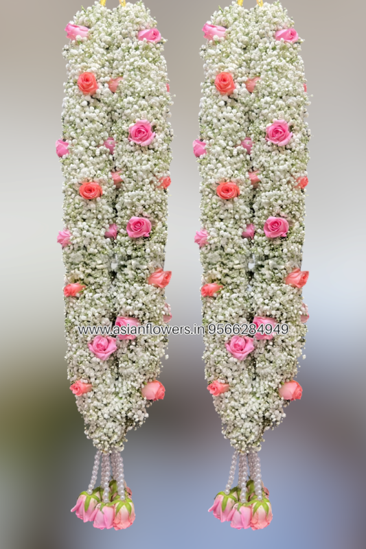 Gypsy with colour Rose Garland (188)