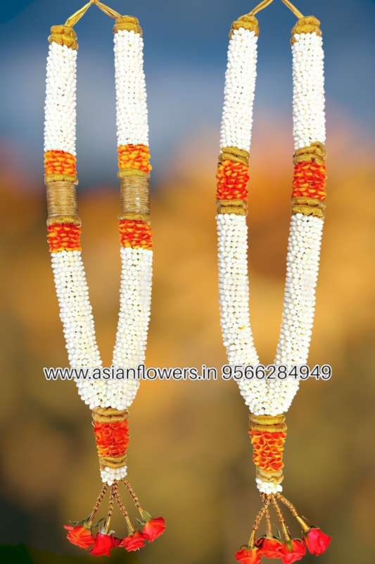Pinwheel with orange petals Garland (256)
